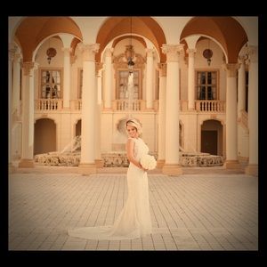 Lazaro Chiffon Trumpet Wedding Gown